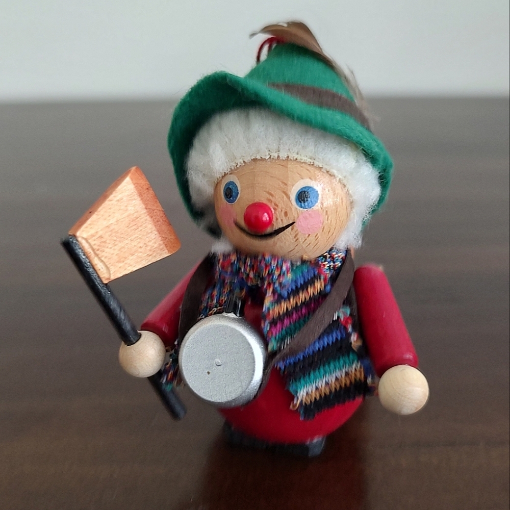 Vintage Steinbach Christmas Ornament Lumberjack German Wood